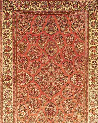 Sarogh,Persien ca 254 x 164 cm. Flor Wolle.