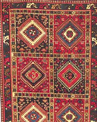 Yalameh,Persien ca 153 x 103 cm. Wolle auf Wolle