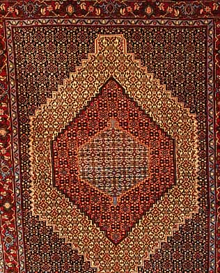 Senneh,Persien ca 163 x 123 m. Flor Wolle.