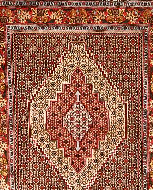 Senneh,Persien ca 158 x 124 cm. Flor Wolle.