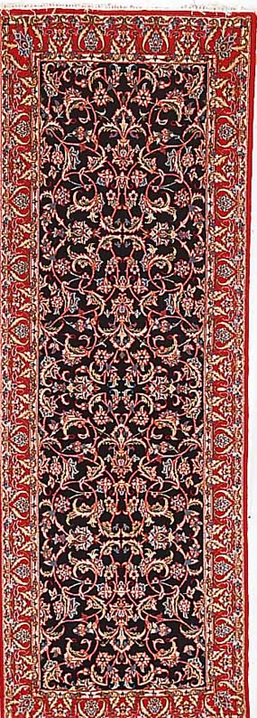 Esfahan fein,Persien ca 203 x 71 cm. Korkwolle auf Seide.ca 900.000 Kn/qm.