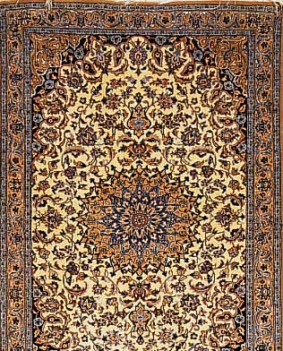 Nain fein,Persien ca 119 x 80 cm. Korkwolle mit Seide.ca 900.000 Kn/qm.
