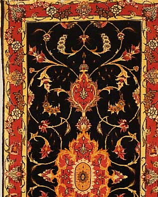 Täbriz fein,Persien ca 155 x 73 cm. Korkwolle mit Seide.ca500.000 Kn/qn