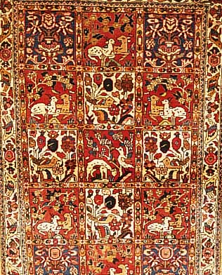 Bachtiar,Persien ca 160 x 108 cm. Flor Wolle.