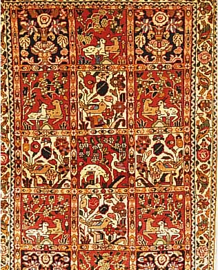 Bachtiar,Persien ca 160 x 107 cm. Flor Wolle.