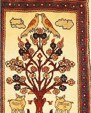 Sarogh,Persien ca 56 x 40 cm. Flor Wolle.