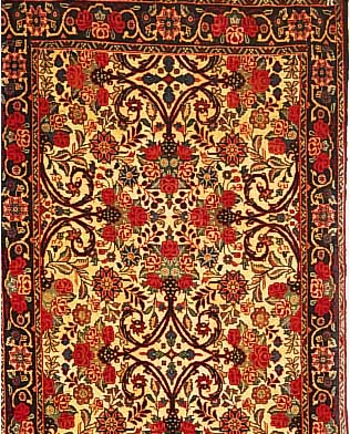 Bidjar,Persien ca 380 x 76 cm. Flor Wolle.