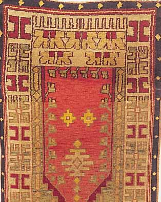 USBEKISTAN, 153 X 87CM, EHZ 3 FLOR WOLLE, UM 1920