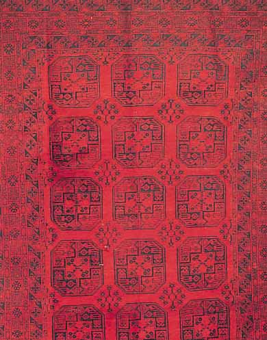 AFGHANE, 291 X 220CM, EHZ 3 WOLLE AUF WOLLE, CA.40 JAHRE
