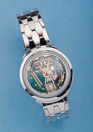 BULOVA HERRENARMBANDUHR SPACEVIEW, REF.-NR. K02472/M3, USA UM 1963, EDELST. POL. INCL. EDELST.-BAND, ORIG.-ETUI, WEITERE LITERATUR ANBEI, ...