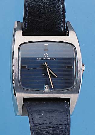 ETERNA HERRENARMBANDUHR 2002, REF.-NR. 7014558, SCHWEIZ UM 1972, EDELST.-MASSIVGEH., IN SICH EXTREM GEW., STüLPAUSF., AUTOMATIK, SELTEN, ...