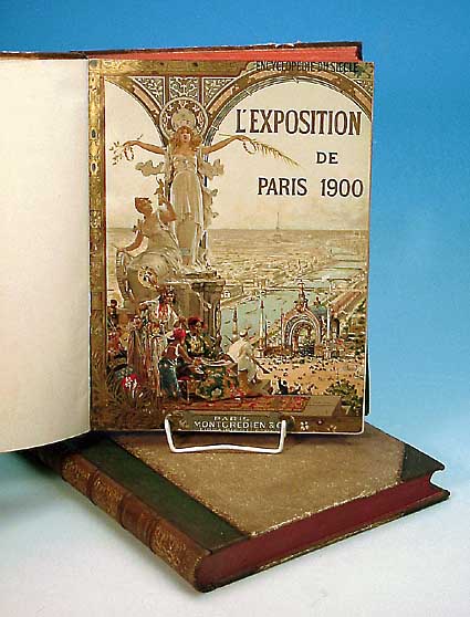 Encykolpedie du Siecle L'Exposition de Paris 1900, , Montgredien & Cie., zwei Bände, mit vielen Abbildungen, Halbledereinbände, diese ...