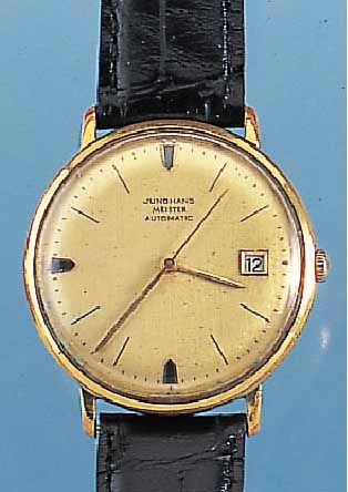 KONVOLUT: 2 JUNGHANS HERRENARMBANDUHREN, 1X MEISTERAUTOMATIK, METALL VERG., EDELST.-BODEN GEDR., KAL. 651, ZENTRALROTOR, ETA BASISKAL. 2472, ...