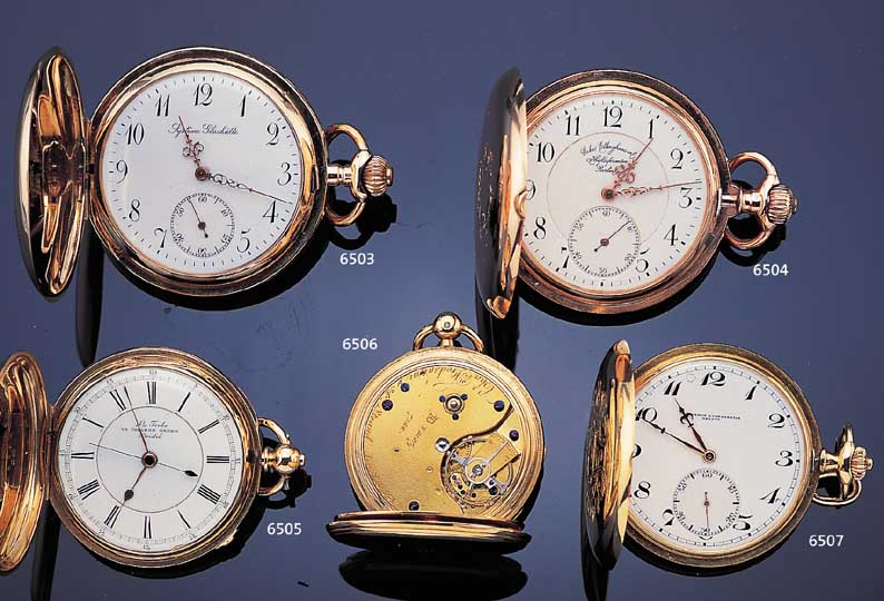 SYSTEM GLASHÜTTE HERRENTASCHENUHR SAVONETTE, REF.-NR. 182835, SCHWEIZ/DEUTSCHLAND UM 1905, ROSE-G. 585/000, AUSSEN GLATT, EMAILBL. SIGN., ...