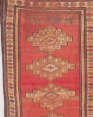 SHIRWAN, RUSSLAND, 215 X 116CM, EHZ 4-5 WOLLE AUF WOLLE, UM 1900
