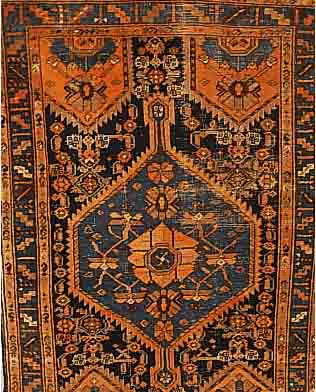HAMADAN, PERSIEN, 182 X 122CM, EHZ 4 FLOR WOLLE, CA.60 JAHRE