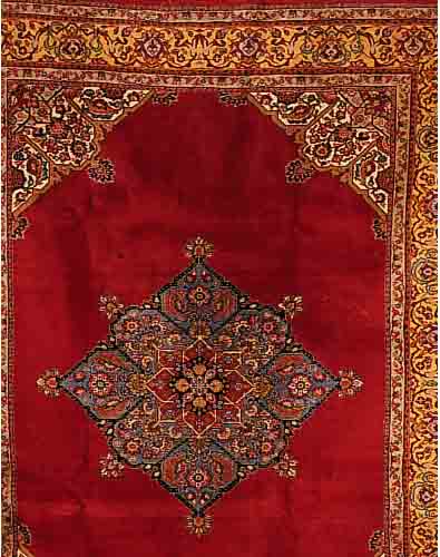 TäBRIZ, PERSIEN, 320 X 252CM, EHZ 3 FLOR WOLLE, CA.40 JAHRE