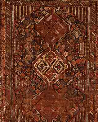 CHAMSEH, PERSIEN, 228 X 166CM, EHZ 4-5 WOLLE AUF WOLLE, UM 1920