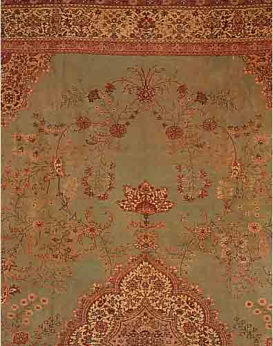 KAISERI, TüRKEI, 585 X 400CM, EHZ 4 FLOR WOLLE, CA.70 JAHRE, KL.RISS