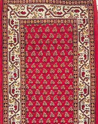 INDO-MIR, 138 X 71CM, EHZ 2-3 FLOR WOLLE, CA.10 JAHRE