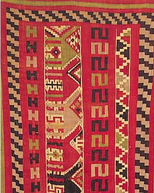 KELIM-BAHN, RUSSLAND, 215 X 107CM, , EHZ 4 WOLLE AUF WOLLE, UM 1940