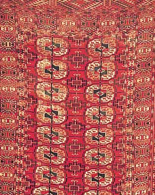 BUCHARA, RUSSLAND, 145 X 105CM, EHZ 4-5 WOLLE AUF WOLLE, UM1920