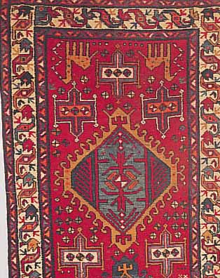 MESCHGIN, PERSIEN, 330 X 105CM, EHZ 3 FLOR WOLLE, CA.30 JAHRE