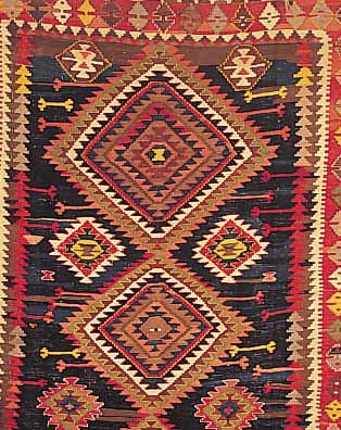 SCHIRWAN-KELIM, RUSSLAND, 300 X 160CM, EHZ 5, WOLLE AUF WOLLE, UM 1900