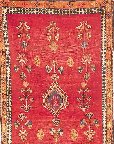 GASHGAI, PERSIEN, 197 X 115CM, EHZ 4 WOLLE AUF WOLLE, UM 1900
