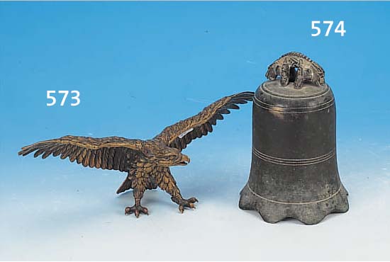 PORZELLANSKULPTUR, DEUTSCH, 20ER JAHRE, ADLER, 12 X 26 CM