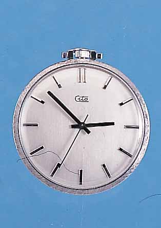 CITO FRACKUHR, SCHWEIZ/DEUTSCHLAND UM 1965, WG 750/000 RODH., GEH. MATT., MATT VERS. BL., VERG. RUNDANKERW., ETA KAL. 2391, INCABL., ...