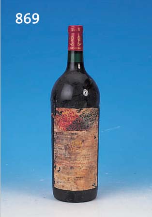 1 FLASCHE ROTWEIN, CHATEAU BOUTON ROTH- SCHILD, 1979, PAUILLAC, ETIKETT Z.T. BESCH.
