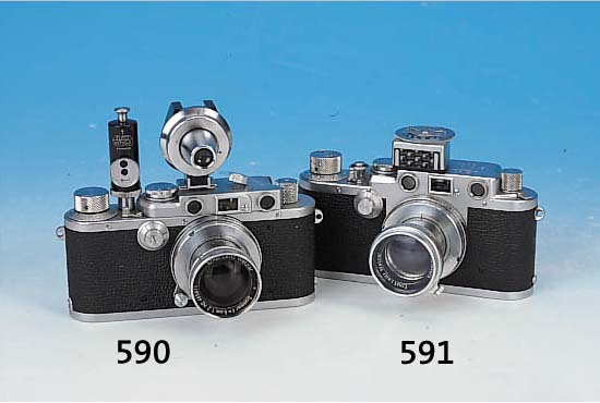 LEICA IIIA NO. 213714, BJ. 1936, IN DEN FüNFZIGER JAHREN UMGEBAUT ZUR IIIA SYN. (MIT SYNCHRONKONTAKT), MIT SUMMAR 50MM 1:2, SELBST-AUSLöSER ...