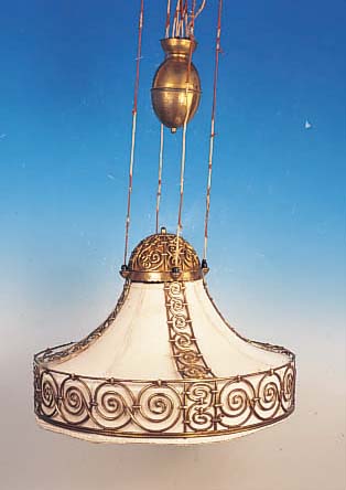 JUGENDSTILLAMPE, UM 1900 , BRONZEGUß, REICH VERZIERT, ALTERSSCHäDEN D. CA. 65 CM, FUNKTION NICHT GEPRüFT