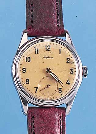 KONVOLUT: 2 ALPINA HERRENARMBANDUHREN, BEIDEUM 1949, EDELST., BöDEN GESCHR., BEI FERTIGST.WASSERGESCH., BEIDE HANDAUFZ., 1X KAL. 592, M. KL. ...