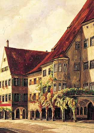 HAHN, A., DEUTSCHER MALER DER 1. HäLFTE DES 20. JH., ANSICHT IN ISNY, ÖL/LWD, LI. U. SIGN. UND BEZ. ISNY, CA. 41 X 32 CM, R.