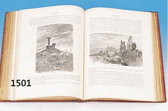 THE RHINE ILLUSTRATED, LONDON 1878, MIT 425 ILLUSTRATIONEN DES RHEINVERLAUFS VON DER QUELLE BIS ZUR MüNDUNG NACH ACHENBACH, DEIKER, ...