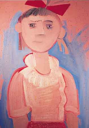 MARTIN, MITTE 20. JH., MäDCHENBILDNIS, ÖL/HOLZ, SIGN., 90 X 58 CM, R.