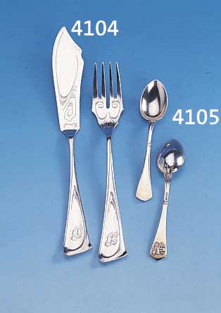 11 MOKKALöFFEL, VEREINIGTE SILBERWERKSTäTTEN DüSSELDORF, 800ER SILBER, UM 1900, AUFGE- LEGTES ERHABENES MONOGRAMM MG, MIT KNOTENDEKORKUHLEN ...