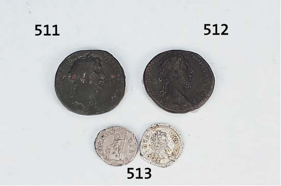 MüNZE, RöMISCH, CA. 160 JAHRE N. CHR., ANTONINUS, BRONZE, D.3 CM, 1 SESTERZ, GEWACH- SENE PATINA, BODENFUND