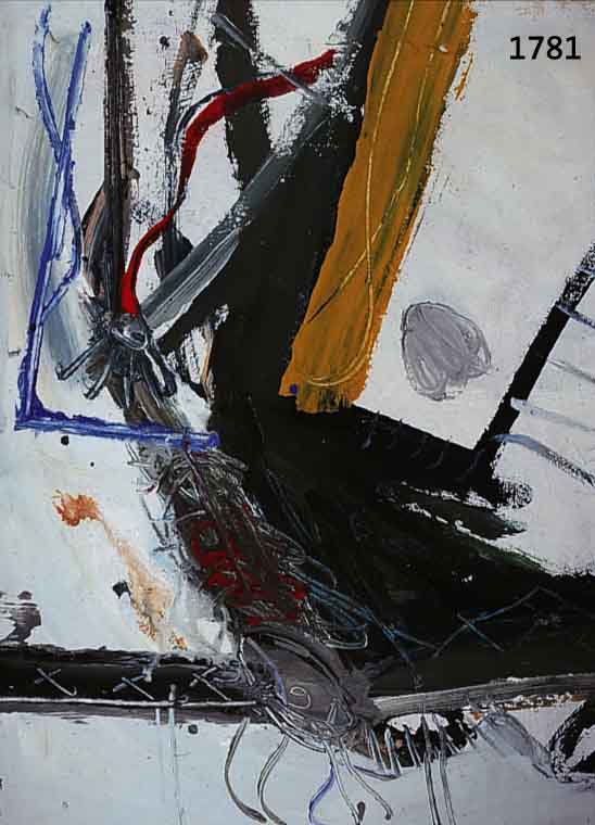 TABENNKIN, L., AUF DER ROLLTREPPE, ÖL/LWD. RüCKSEITIG BEZEICHNET UND DAT. 1986, 137 X 140 CM, AN DEN RäNDERN FARBE GEBROCHEN BZW. LEICHTE ...