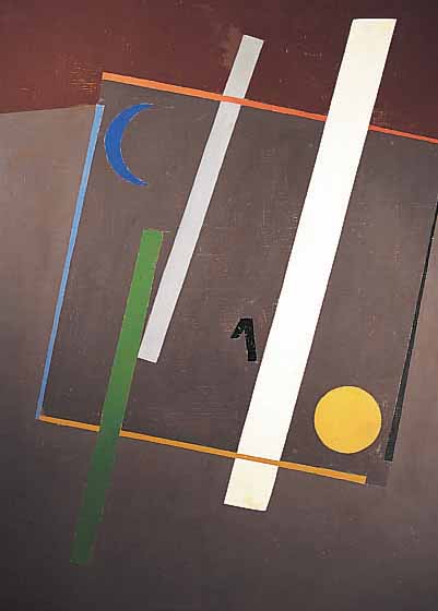 STEINBERG, A., ABSTRAKTE DARSTELLUNG, MONOGRAMMIERT UND DAT. 1982, ÖL/LWD., 80 X 70 CM