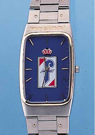 ORFINA ARMBANDUHR PININFARINA, REF.-NR. 7023G/13907, SCHWEIZ UM 1996, EDELST. MATT., INCL. EDELST.-BAND, LüNETTE IN GG, SAPHIR- FLACHGL., ...