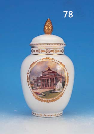 DECKELVASE, KPM, BERLIN, UM 1906, PORZELLAN, HAUSMALEREI, H. 30 CM, SEHR SCHöNE BEMALUNG, GOLDSTAFFAGE