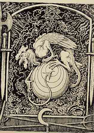 THOMA, HANS, 1839 - 1924, LITHOGRAPHIE, 20,5 X 17 CM, DAS WELTUNGEHEUER, 1897