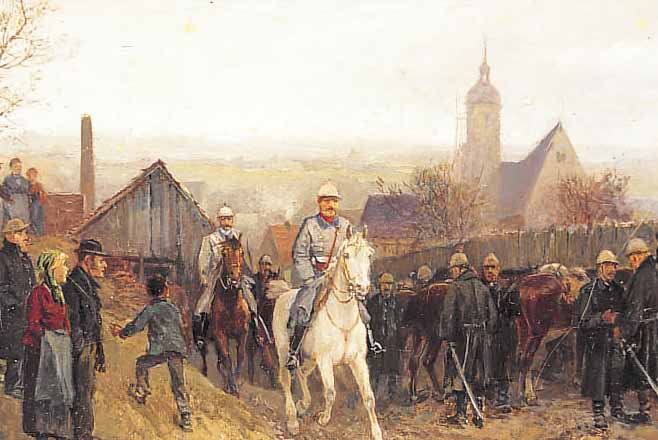 MüHLIG, BERNHARD, 1829 EIBENSTOCK-1910 DRESDEN, RASTENDE SOLDATEN AM DORFRAND, ÖL/LWD, CA. 26.5 X 25 CM, WERKE DES KüNSTLERS IN MEHREREN MUSEEN ...
