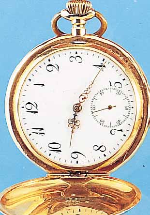 HERRENTASCHENUHR SAVONETTE, REF.-NR. 5654, SCHWEIZ/DEUTSCHLAND UM 1910, ROSE-G. 585/000- GEH. M. RELIEFIERT AUFGL. SCHMUCKMONOGR. ...