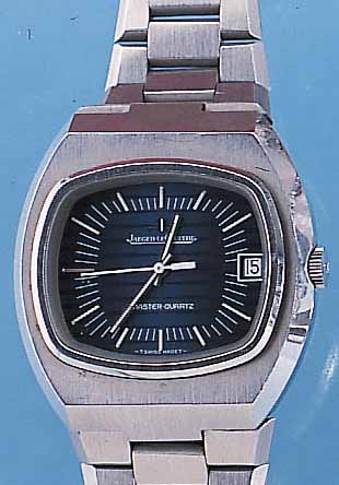 JAEGER LE COULTRE HERRENARMBANDUHR MASTER- QUARTZ, SCHWEIZ UM 1974, EDELST., EDELST.- BAND, MINERALFLACHGL., SEK.-TAKT, KAL. 352, FRüHE ...