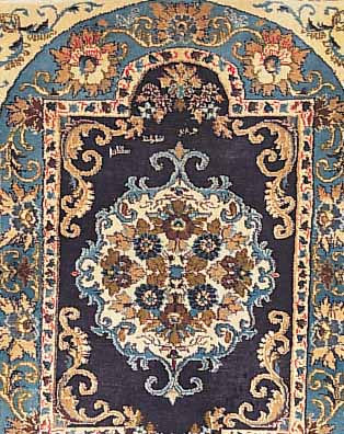 KASCHMAR,PERSIEN CA 107 X 75 CM. .FLOR WOLLE.EHZ 2-3-CA 20 JAHRE.