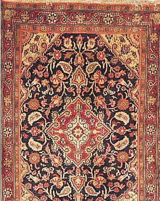 SHAHRBAFT,PERSIEN CA 98 X 70 CM. .FLOR WOLLE EHZ 3-4.CA 40 JAHRE.